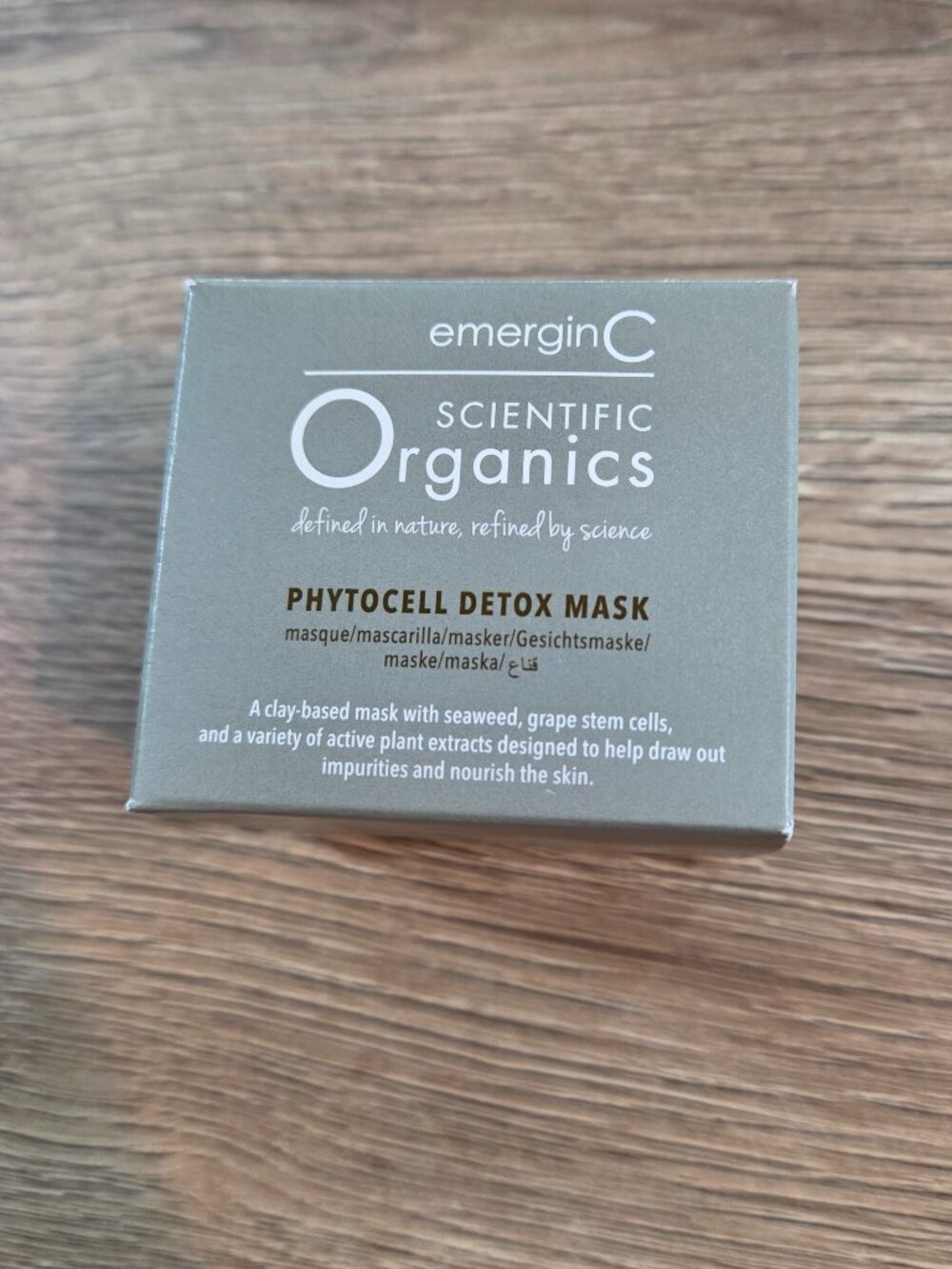 emerginC Scientific Organics Phytocell Detox Face Mask 1.7oz New in Box Vegan